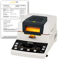 Moisture Analyzing Balance PCE-MA 202-ICA incl. ISO Calibration Certificate