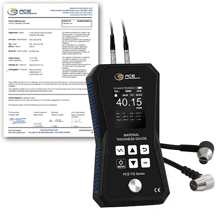 NDT Tester - Thickness Meter PCE-TG 150A-ICA incl. ISO calibration certificate