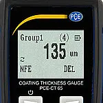 Paint Thickness Gauge PCE-CT 65-ICA Display