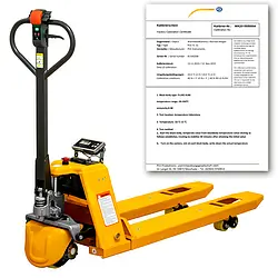 Pallet Truck Scale PCE-EPT 1.5-ICA incl. ISO Calibration Certificate