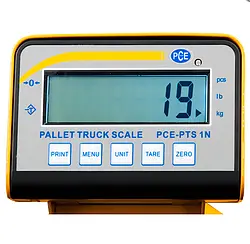 Portable Industrial Pallet Scale PCE-PTS 1N display