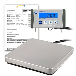 Scale with Software PCE-PB 150N-ICA Incl. ISO Calibration Certificate