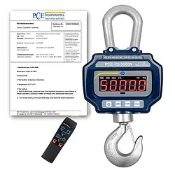 Suspended Scale PCE-CS 5000N-ICA incl. ISO Calibration Certificate