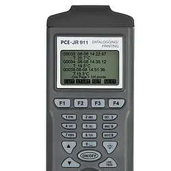 Temperature Data Logger PCE-JR 911 display