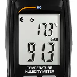 Temperature Meter PCE-555BT display