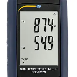 Temperature Meter PCE-T312N display