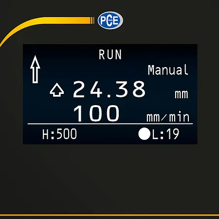 Test Stand PCE-VTS 50 display