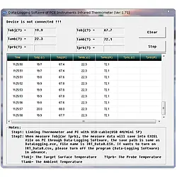 Thermometer PCE-895 software