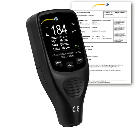 Thickness Gauge PCE-CT 26FN-ICA Incl. ISO Calibration Certificate