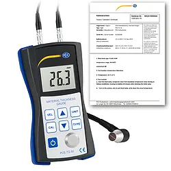 Thickness Gauge incl. ISO Calibration Certificate
