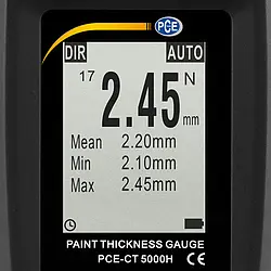 Thickness Meter Display Non-Ferrous