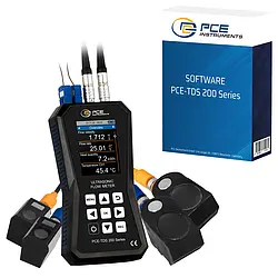 Ultrasonic Flow Meter PCE-TDS 200+ SM-KIT incl. software