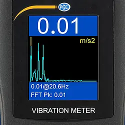 Vibration Analyzer PCE-VM 22 display