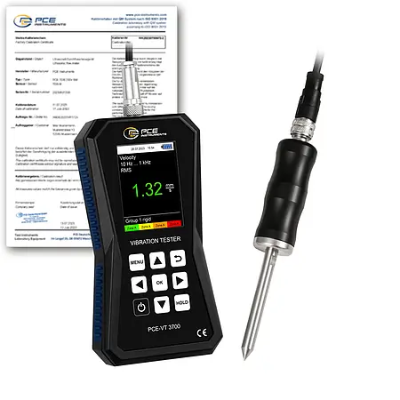 Vibration Analyzer PCE-VT 3700S-ICA incl. ISO Calibration Certificate