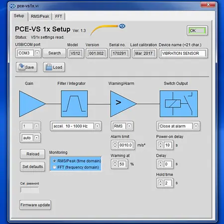 Vibration Analyzer / Vibration Analyser Screenshot