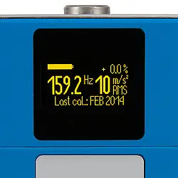 Vibration Meter Calibrator PCE-VC20 Display