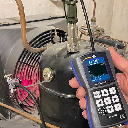 Vibration Meter PCE-VM 22 application