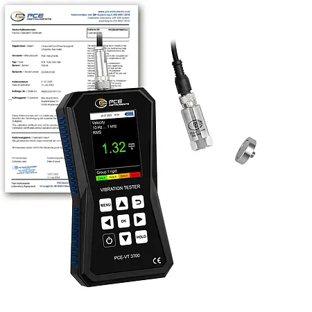 Vibration Meter PCE-VT 3700-ICA incl. ISO Calibration Certificate