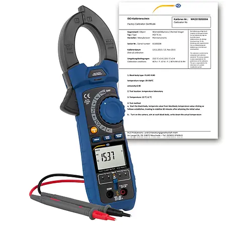 Voltmeter PCE-HVAC 6-ICA incl. ISO Calibration Certificate