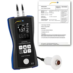 Wall Thickness Gauge PCE-TG 150 HT-ICA incl. ISO Calibration Certificate