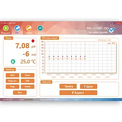 Water Analysis Meter PCE-BPH 20 software