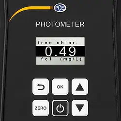 Water Analysis Meter PCE-CP 10 display