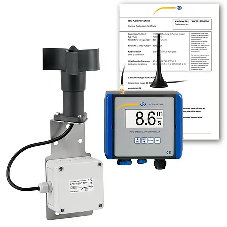 Wind Measurer PCE-WSAC 50W 230-ICA incl ISO calibration certificate