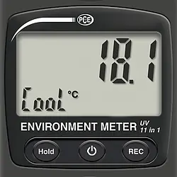 Wind Speed Meter PCE-EM 890 display