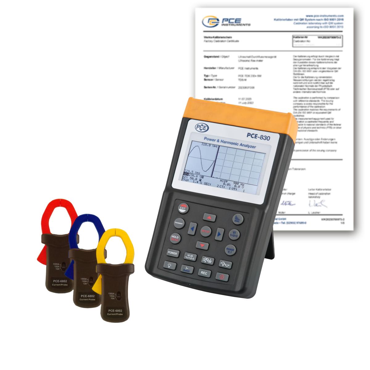 Clamp Meter PCE-830-2-ICA incl. ISO Calibration Certificate  