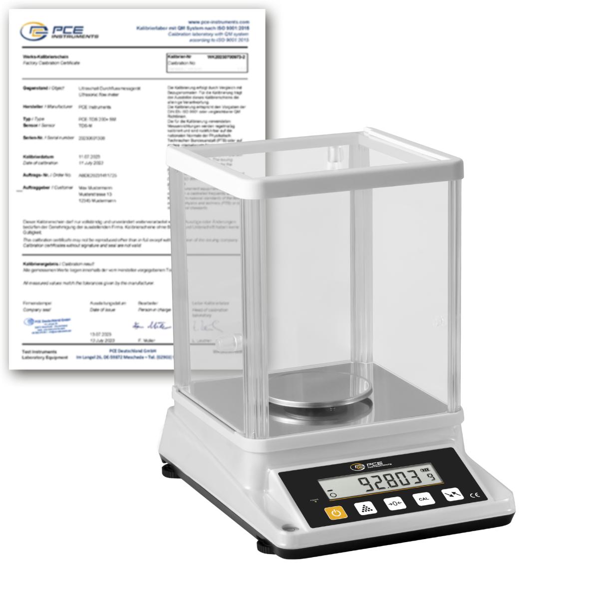 Laboratory Balances PCE-BSK 310-ICA incl. ISO-Calibration Certificate 