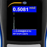 Accelerometer PCE-VM 20 display