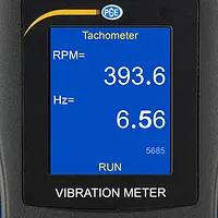 Accelerometer PCE-VM 22 display