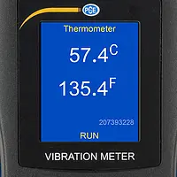 Accelerometer PCE-VM 22 display