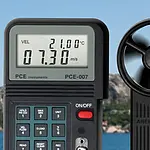 Air Velocity Meter incl. ISO Cal Certificate PCE-007-ICA application