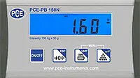 Checkweighing Scale display