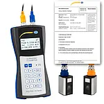 Clamp-on Ultrasonic Flow Meter PCE-TDS 100HS-ICA incl. ISO Calibration Certificate