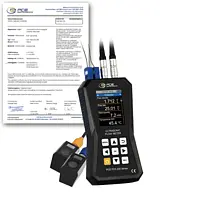 Clamp-on Ultrasonic Flow Meter PCE-TDS 200+ S-ICA incl. ISO-Calibration Certificate 