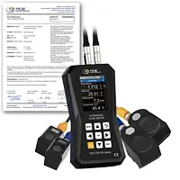 Clamp-on Ultrasonic Flow Meter PCE-TDS 200 SM-ICA incl. ISO-Calibration Certificate 