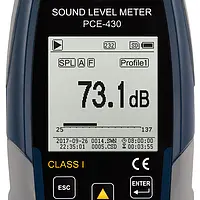 Class 1 Data-Logging Decibel Meter PCE-430 - Display