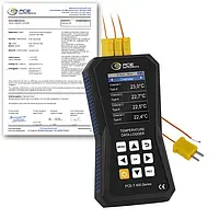 Digital Thermometer 4-channel PCE-T 420 incl. ISO-Calibration Certificate 