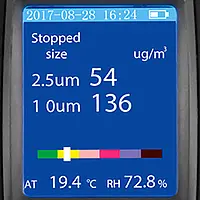 Dust Particle Measuring Device PCE-MPC 10 Display