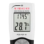 Food Thermometer for Frying Oil / Cooking Oil Tester PCE-FOT 10 display