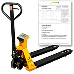 Hand Pallet Truck Scales PCE-PTS 1N-ICA incl. ISO Calibration Certificate