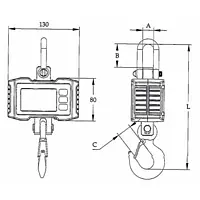 Hanging Scales Technical drawing