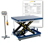 Hydraulic Lifting Table - Hand Pallet Truck Scale PCE-HLTS 500-ICA incl. ISO Calibration Certificate