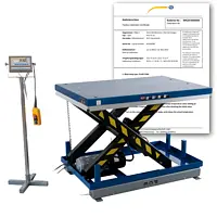 Hydraulic Lifting Table - Pallet Scale PCE-HLTS 500-ICA incl. ISO Calibration Certificate 