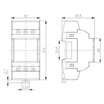 I/O Module PCE-S4AI dimensions
