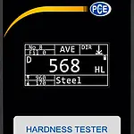 Metal Hardness Tester PCE-2000N display