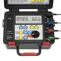 Micro-, milli-, megohmmeter Control panel