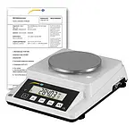 Paper Scale PCE-DMS 310-ICA Incl. ISO Calibration Certificate